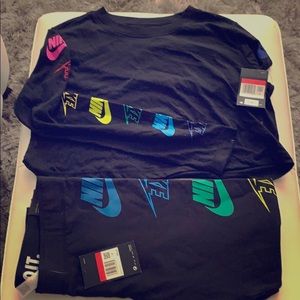 Exclusive Nike Crop Tee and Leggings.